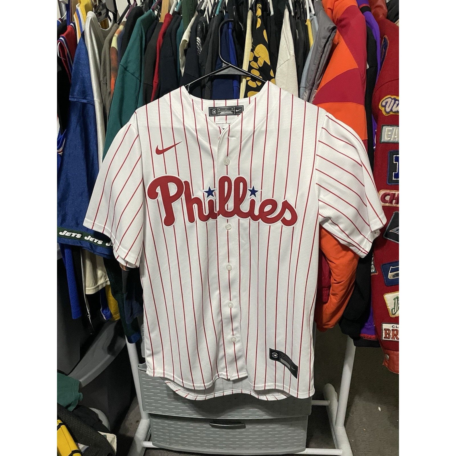 Nike Size Small- Nike Aaron Nola Jersey Phila Phillies #27 Adult Size US S / EU 44-46 / 1 - 1 Thumbnail