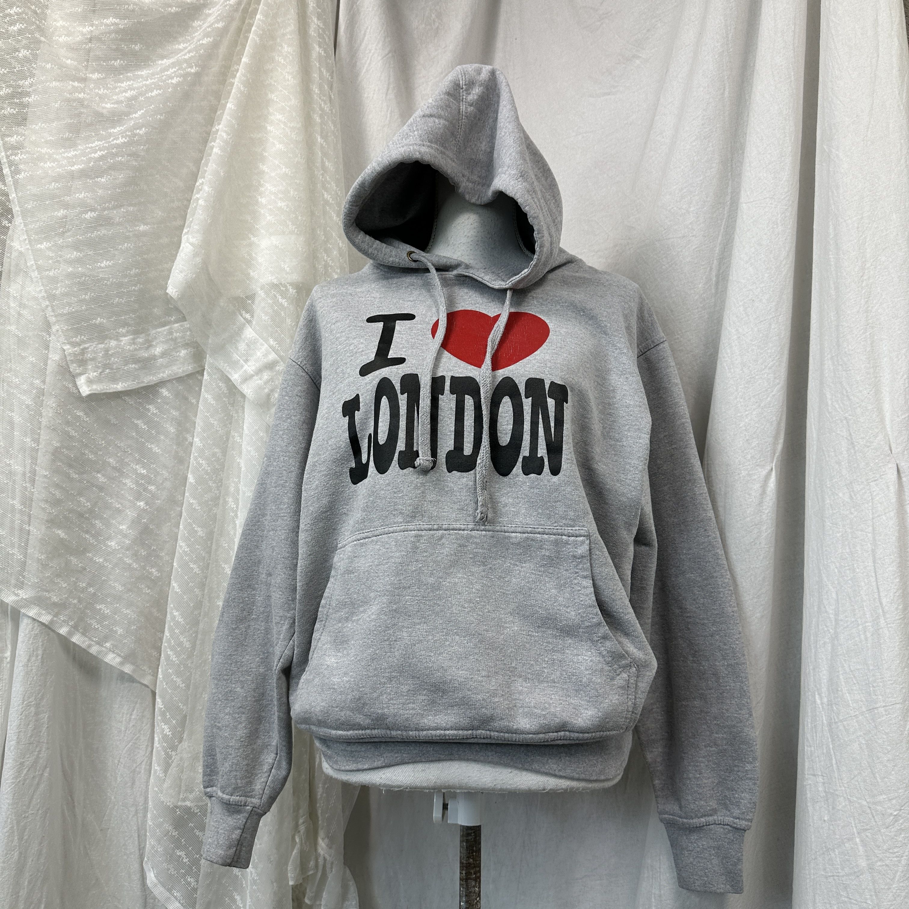 Vintage Vintage Streetwear Printed I Love London Hoodie Y2K Size US M / EU 48-50 / 2 - 1 Thumbnail