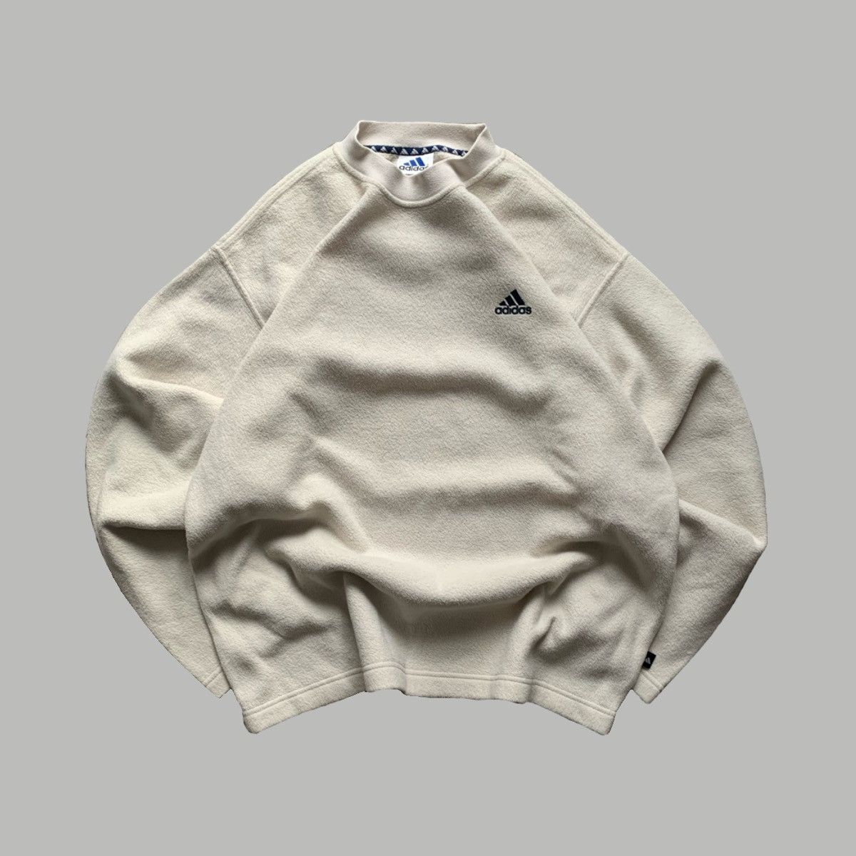Adidas × Vintage VERY RARE 1999s Vintage Fleece Adidas Oversize Sweatshirt Size US M / EU 48-50 / 2 - 1 Thumbnail