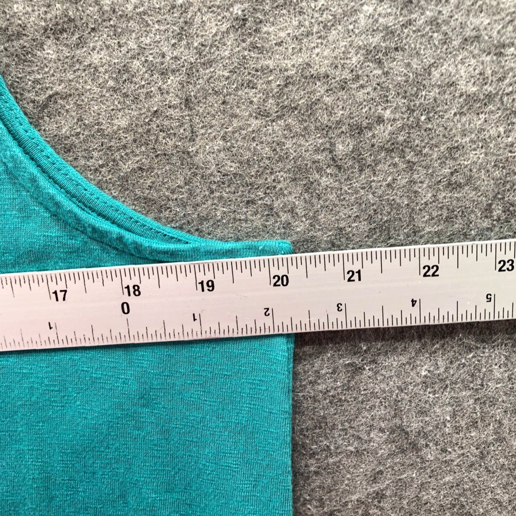 J. Jill J. Jill Flounced Hem V-Neck Sleeveless Dress Womens M Teal Midi Knit Pullover Size M / US 6-8 / IT 42-44 - 7 Thumbnail