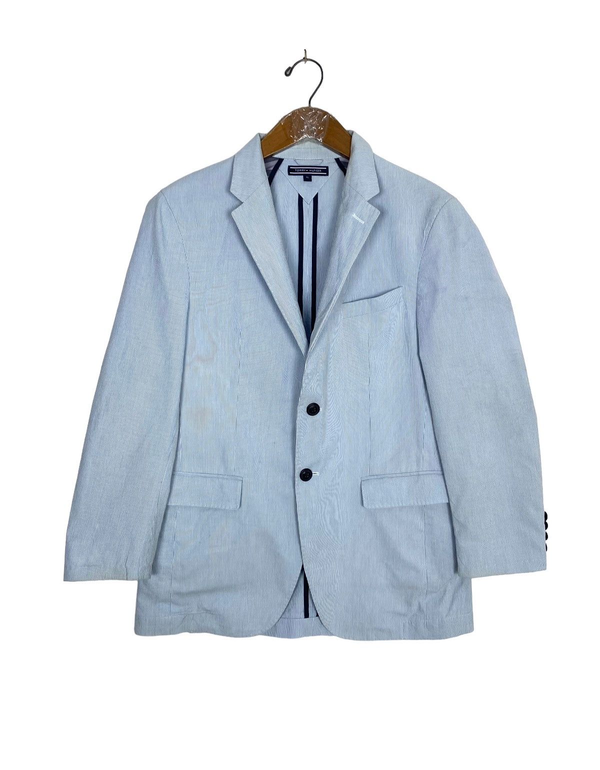 Tommy Hilfiger Rare‼️ Tommy Hilfiger Stripe Blazer Size 40S - 1 Thumbnail