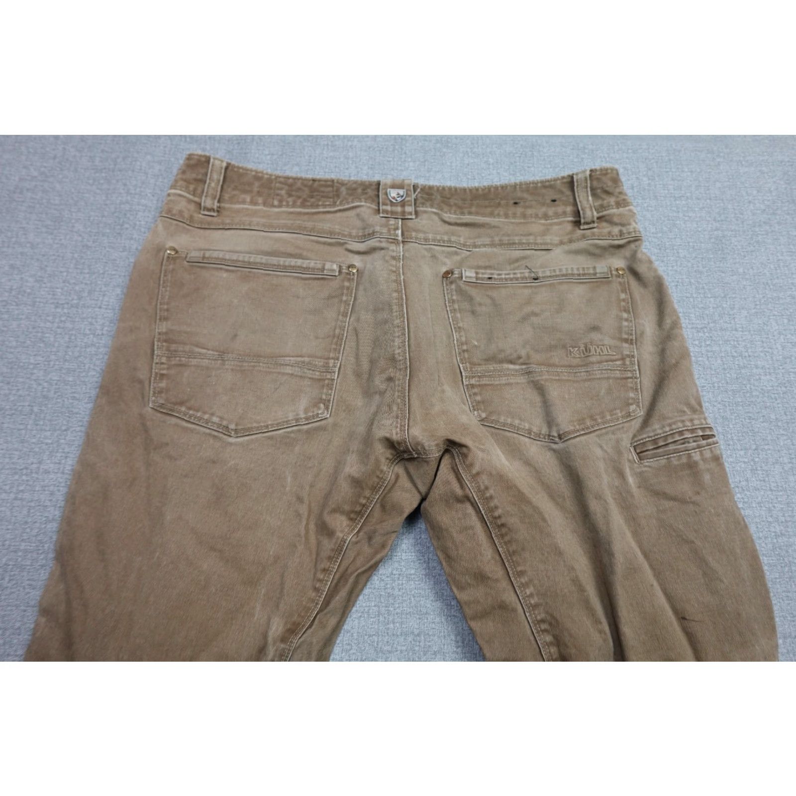 Vintage Kuhl RYDR Pants Mens 38x30 Brown Straight Hiking Heavyweight Canvas Outdoors Size US 38 / EU 54 - 6 Thumbnail