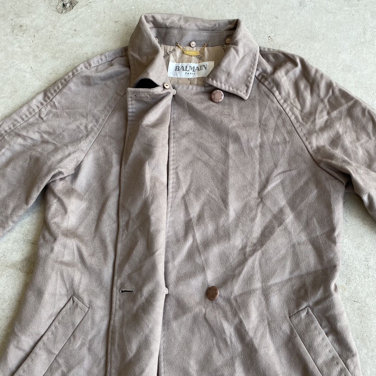 Balmain × Designer Balmain Paris Cashmere Trench Coat Size US M / EU 48-50 / 2 - 14 Thumbnail