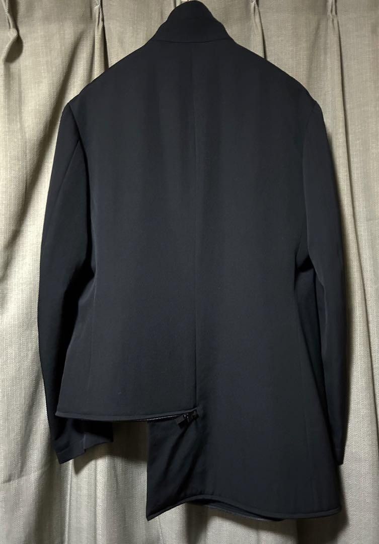 Yohji Yamamoto POUR HOMME 19aw Wool gabardine stand collar zip coat Size US L / EU 52-54 / 3 - 10 Thumbnail