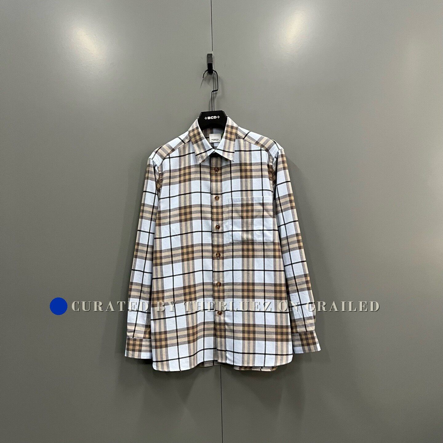 Burberry × Gosha Rubchinskiy Burberry Gosha Split Wool Flannel