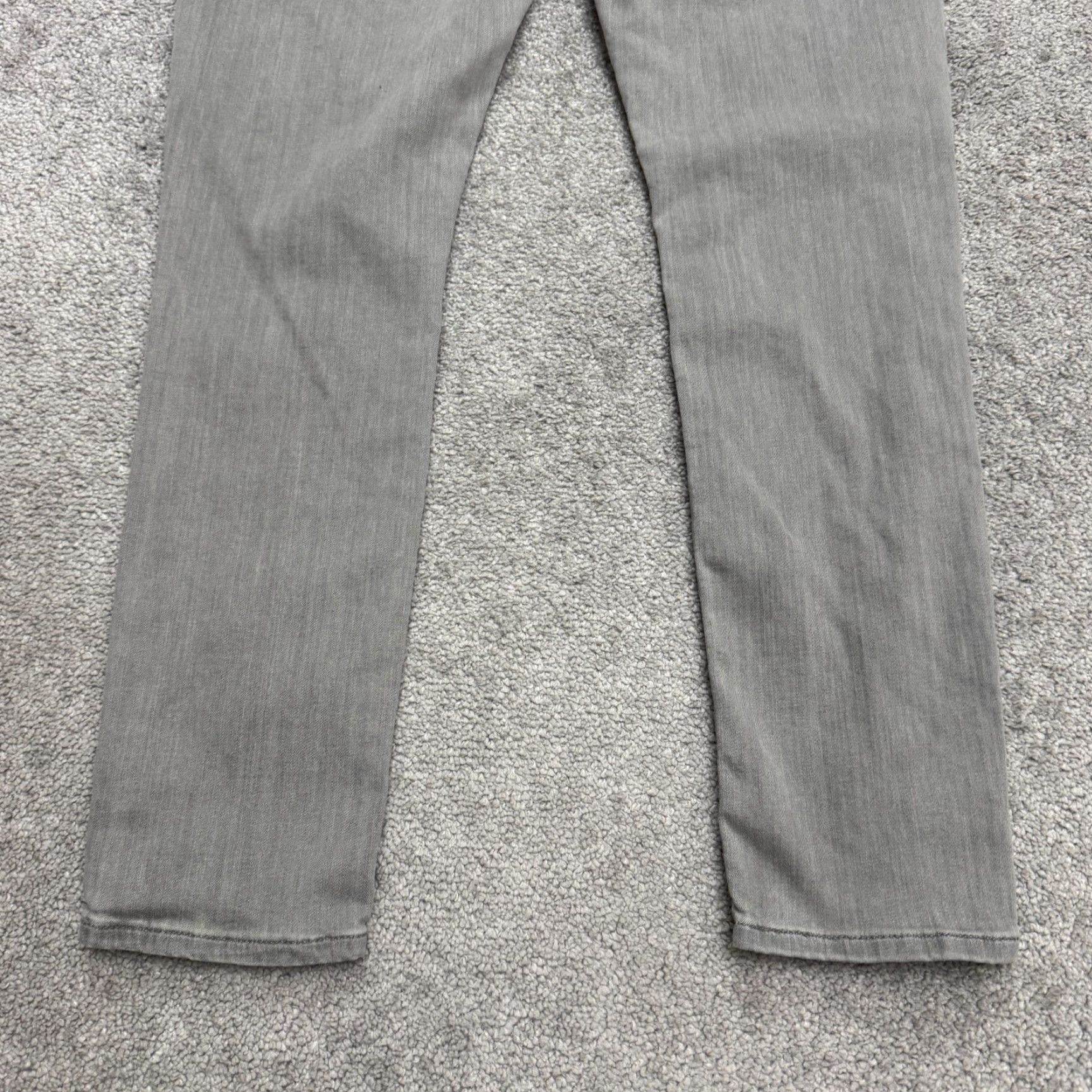 Levi's Levi's 711 Skinny Denim Jeans Womens 32 Gray Mid Rise Slim Fit Stretch Casual Size 24" / US 00 / IT 34 - 6 Thumbnail