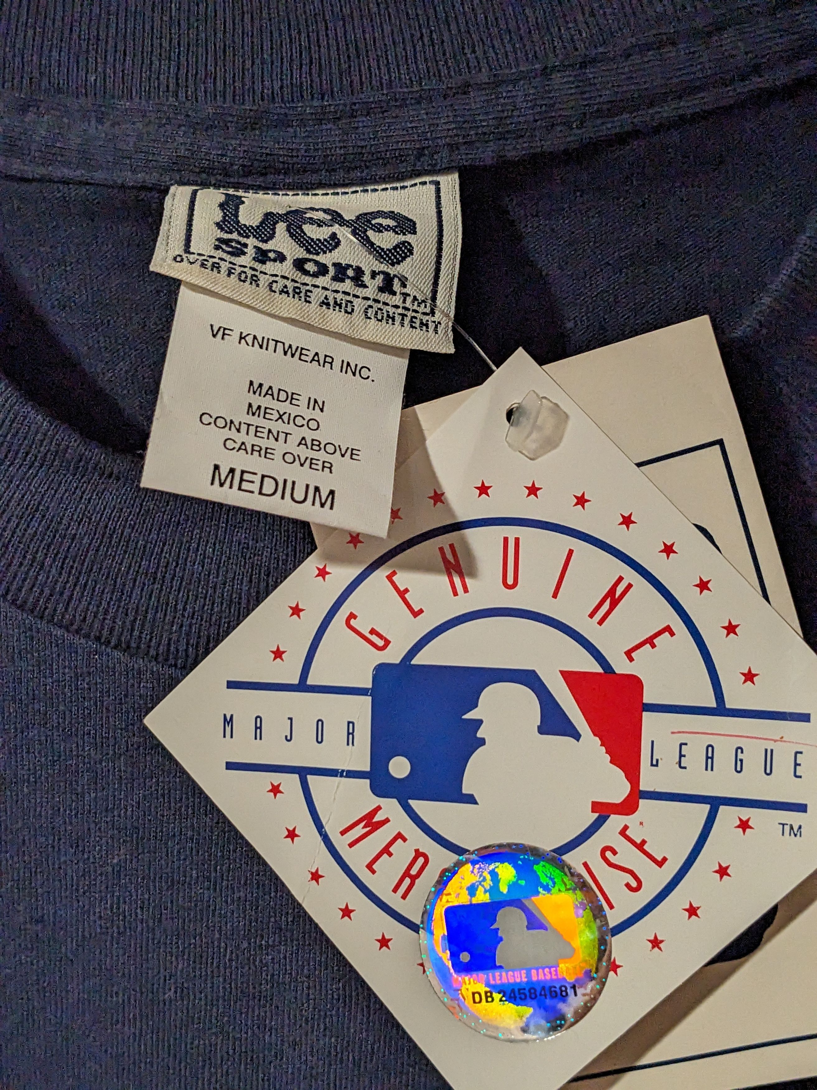 MLB × Vintage Vintage 2001 Atlanta Braves Lee Sport Blue Medium T-Shirt Size US M / EU 48-50 / 2 - 4 Thumbnail