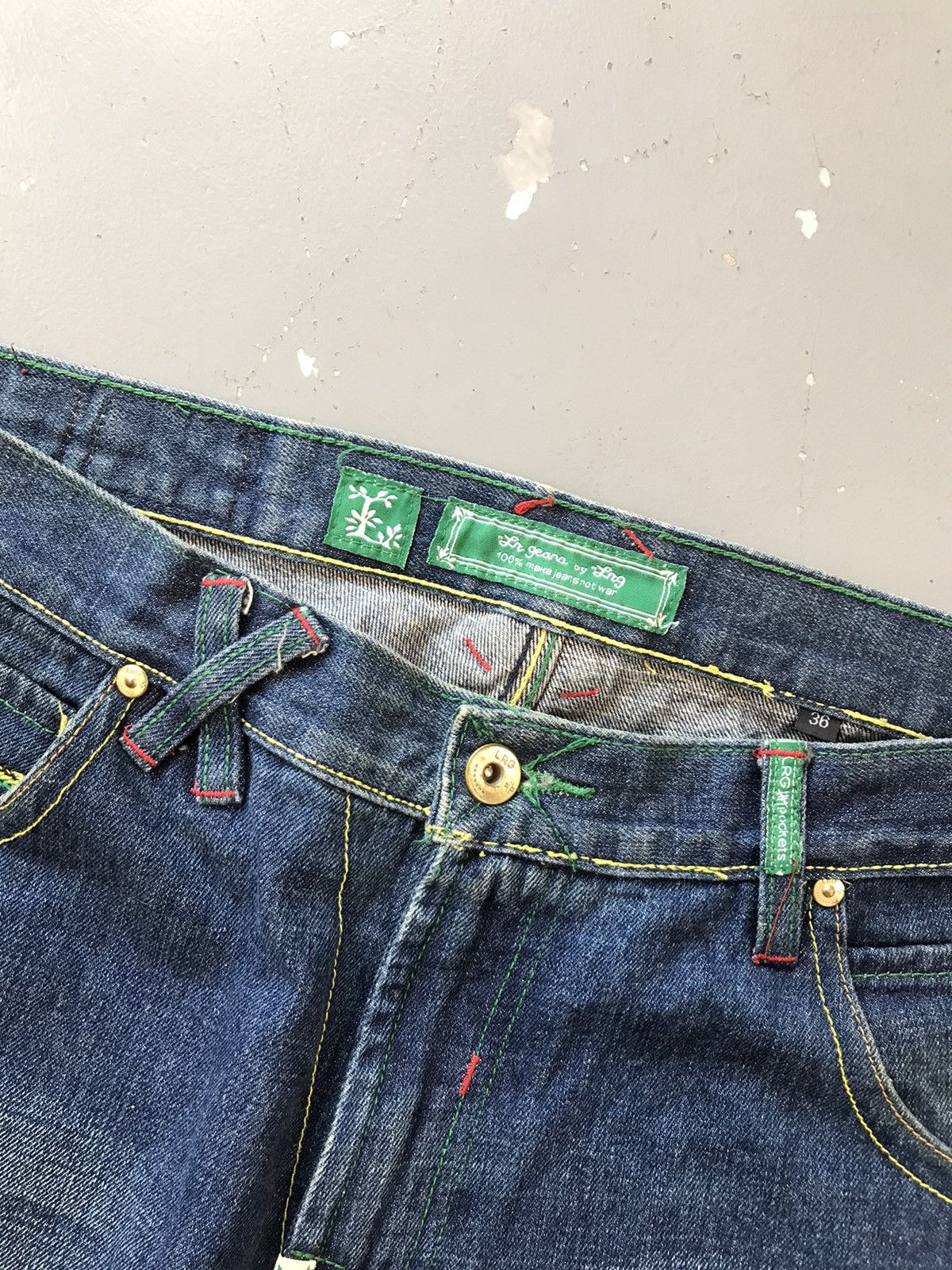 LRG × Vintage Vintage LRG crazy sunset embroidered denim Size US 38 / EU 54 - 5 Thumbnail