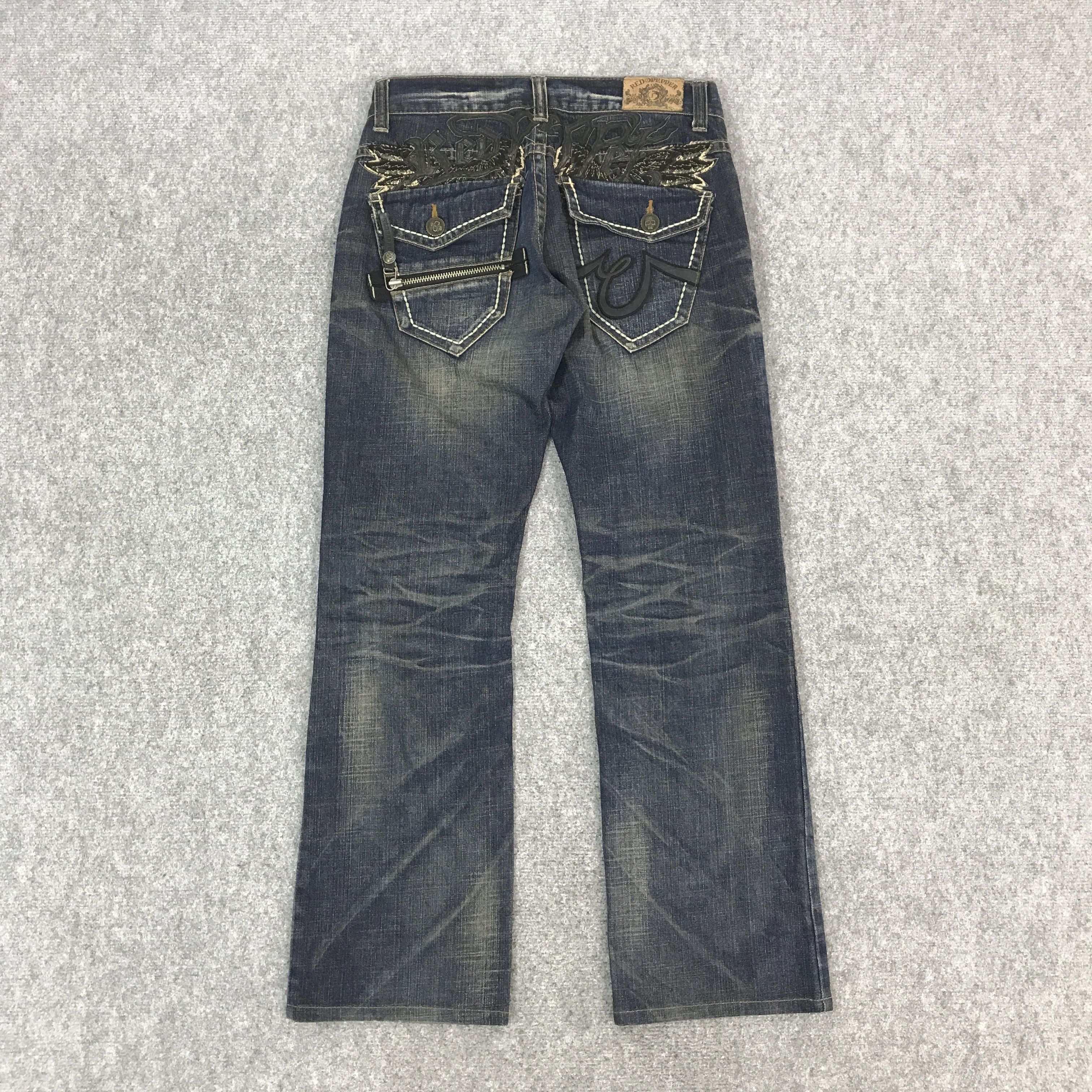 Japanese Brand JAPAN DESIGN RED PEPPER DENIM JEANS PANTS Size US 30 / EU 46 - 1 Thumbnail