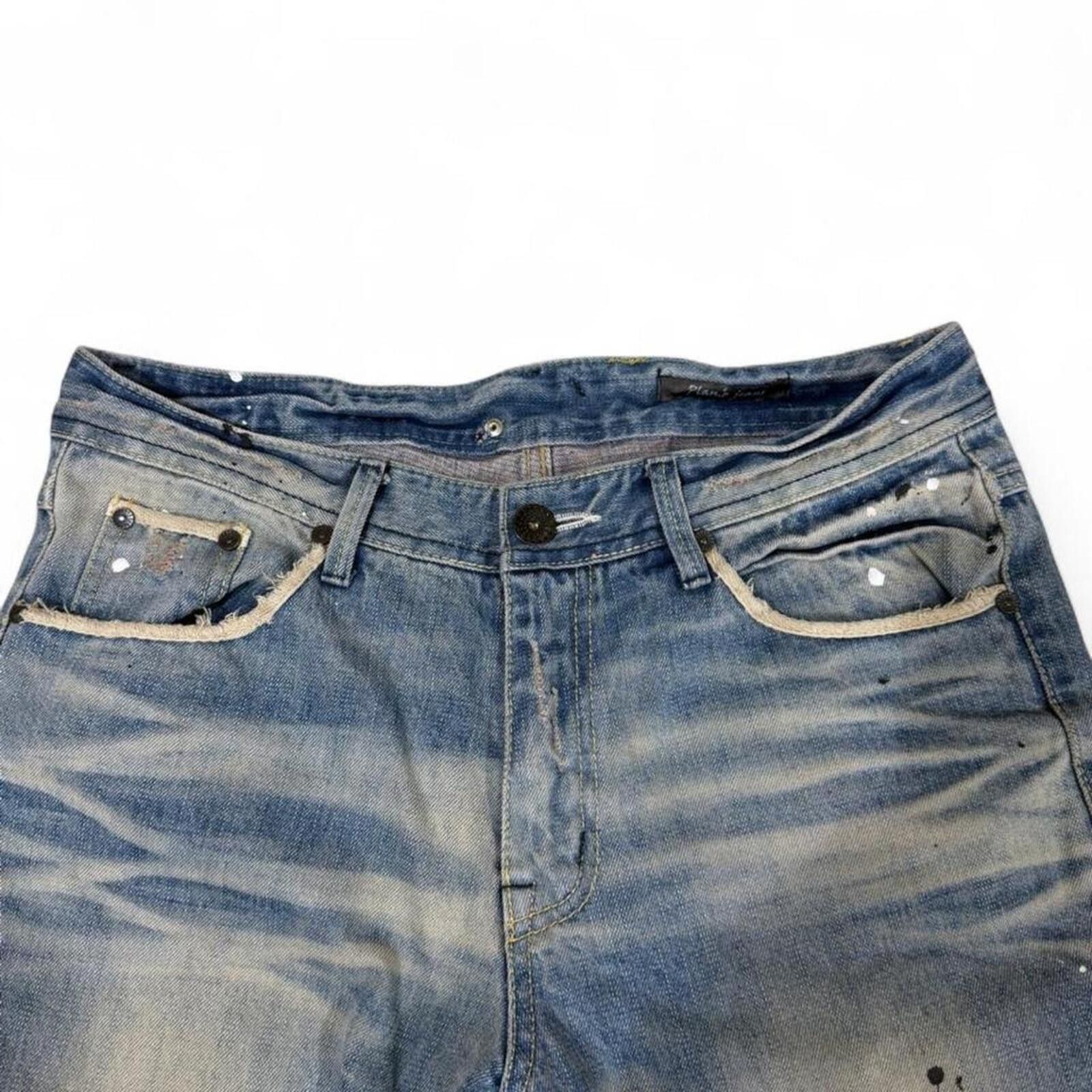 Other Vintage style Plan B straight fit unique shade denim jeans Size US 33 - 5 Thumbnail