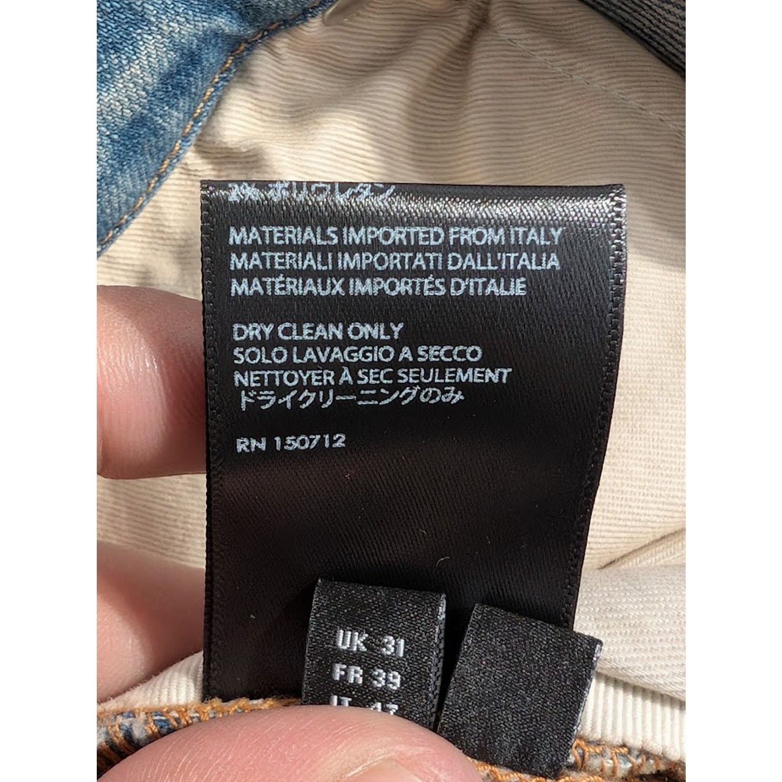 Amiri o1rshd1 Q:2 / Flocked Bandana Jeans in Clay Indigo Size US 31 - 22 Thumbnail