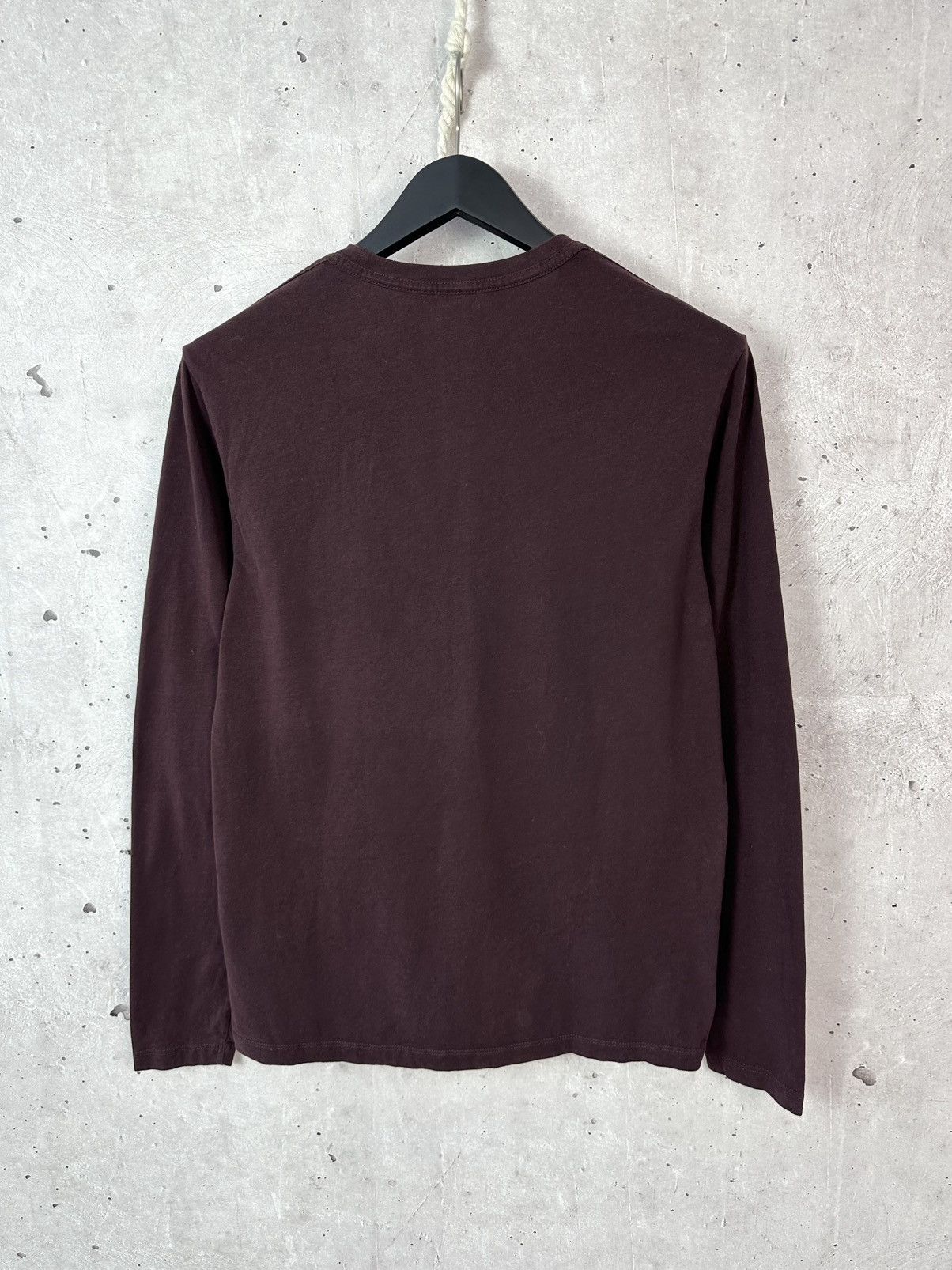 Allsaints Allsaints Brace Crew Neck Cotton Burgundy Men’s Long Sleeve Size US S / EU 44-46 / 1 - 6 Thumbnail