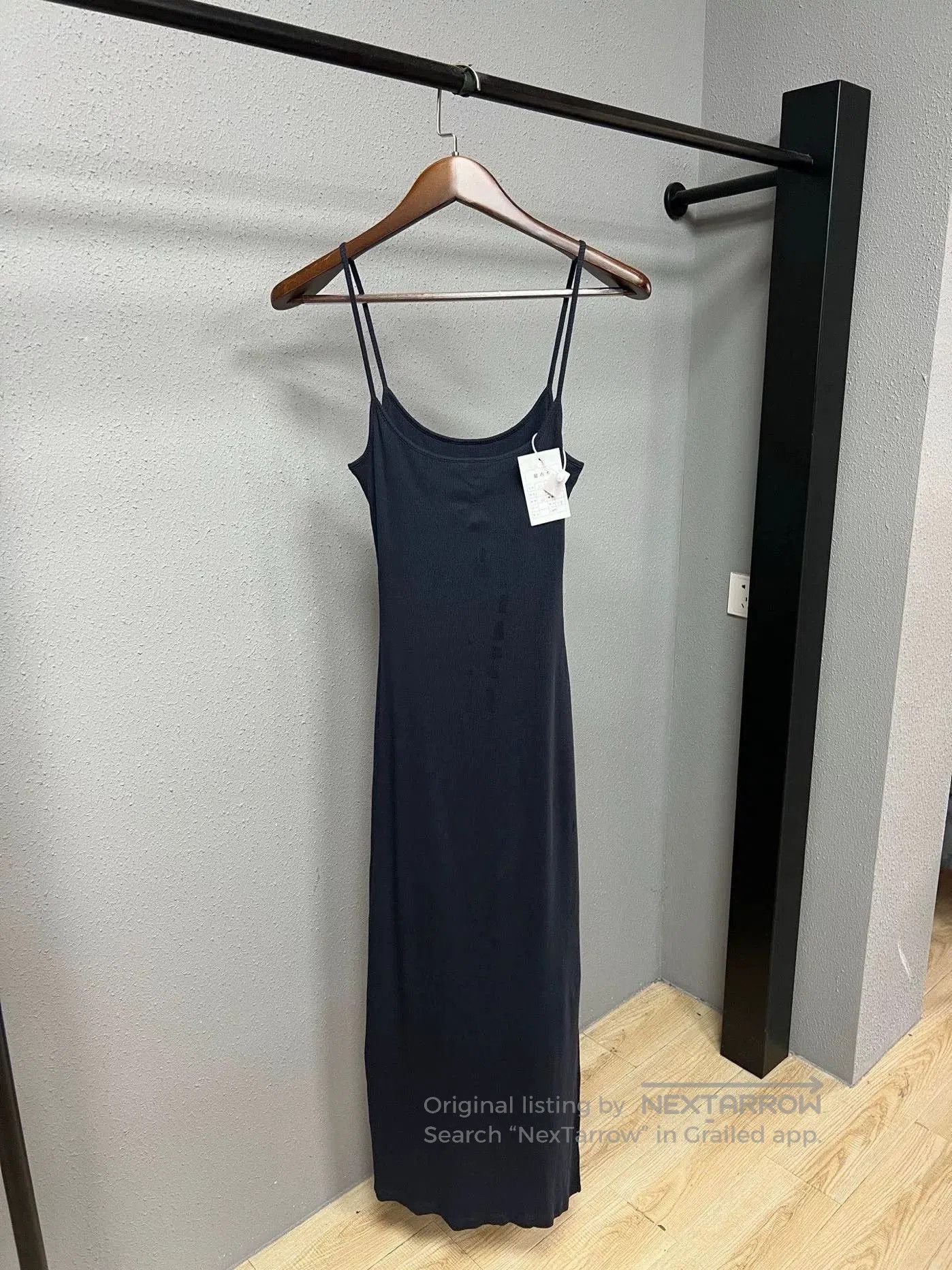 Loewe Loewe Dark Blue Spaghetti Strap Dress. Size M / US 6-8 / IT 42-44 - 2 Thumbnail