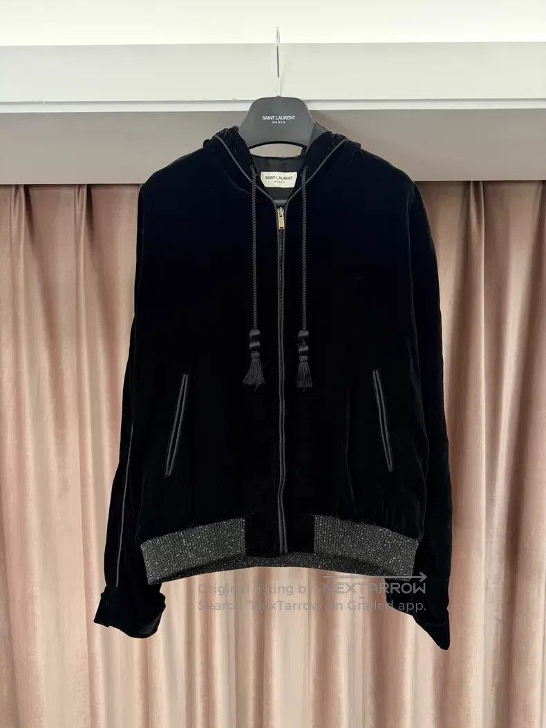 Saint Laurent Paris Saint Laurent Paris Wizard Hat Fringe Velvet Jacket Size US M / EU 48-50 / 2 - 1 Thumbnail