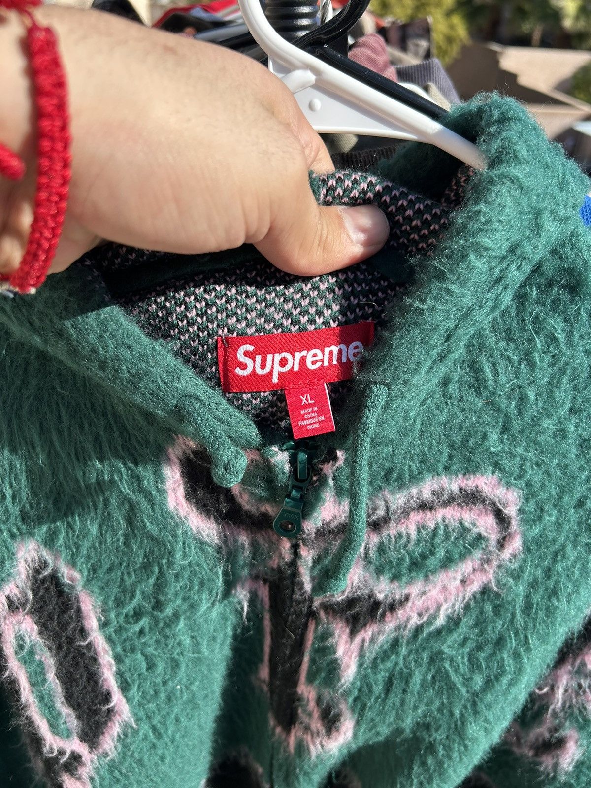 Supreme Supreme accent brushed zip up hooded sweater Size US XL / EU 56 / 4 - 3 Thumbnail