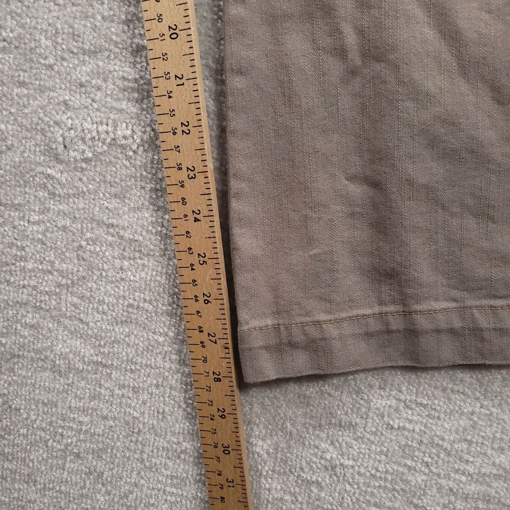 Lee Lee Jeans Beige Women's SZ 12P Petite Mid Rise Straight 28in Inseam Cotton Blend Denim Belt Loops Zip NOGap Waistband Size 34" / US 12 / IT 48 - 6 Thumbnail
