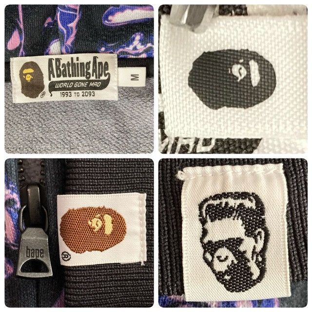 Bape BAPE APE HEAD GRAFFITI SHARK FULL ZIP HOODIE a bathing ape Size US M / EU 48-50 / 2 - 8 Thumbnail