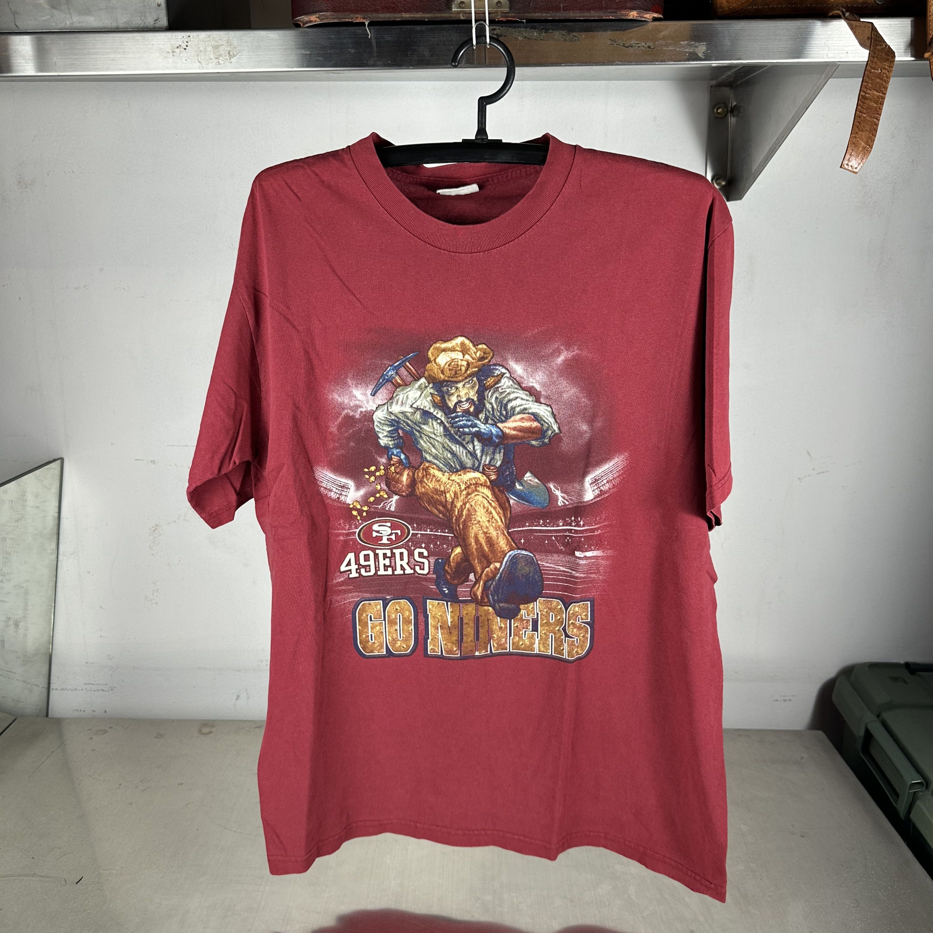 Vintage Vintage 90s San Francisco 49ers Go Niners NFL T-Shirt Size US XL / EU 56 / 4 - 1 Thumbnail