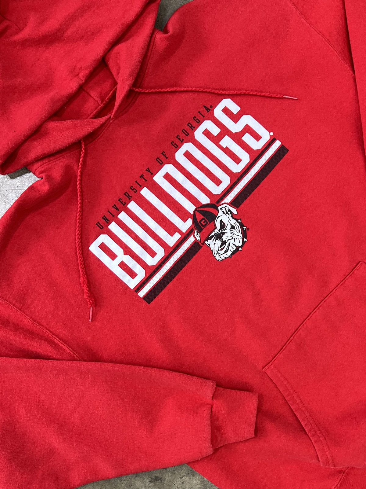 NCAA Vintage University of Georgia Bulldogs Red Hoodie Large Size US L / EU 52-54 / 3 - 1 Thumbnail