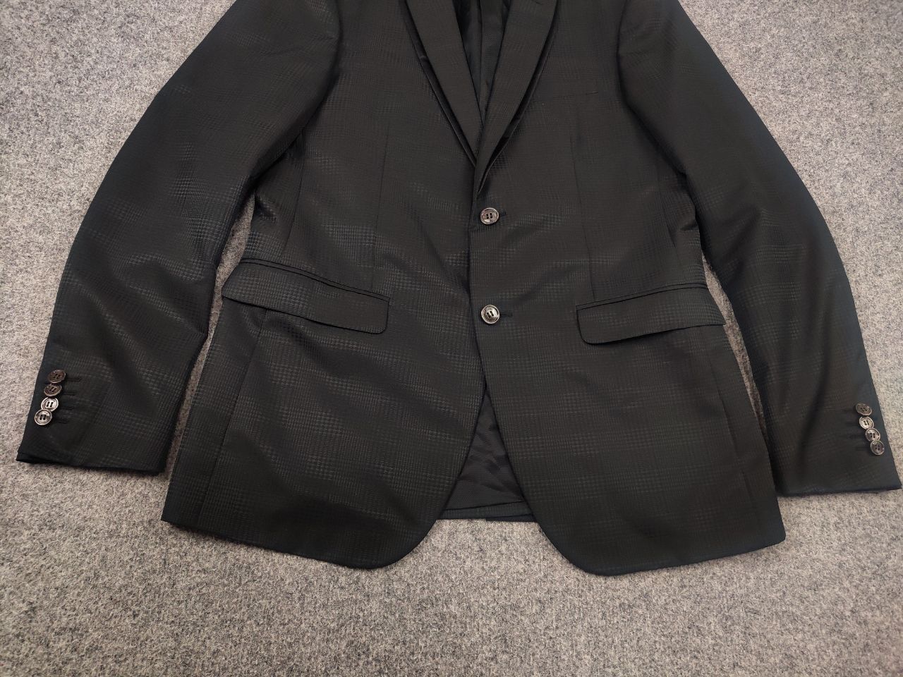 Pal Zileri Design double collar Patterned Wool Blazer Jacket