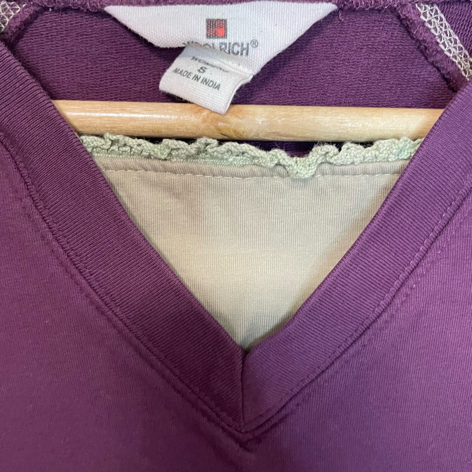 Woolrich Woolen Mills Woolrich Purple Long Sleeve S Womens Casual Color Pop Seams Size S / US 4 / IT 40 - 2 Thumbnail
