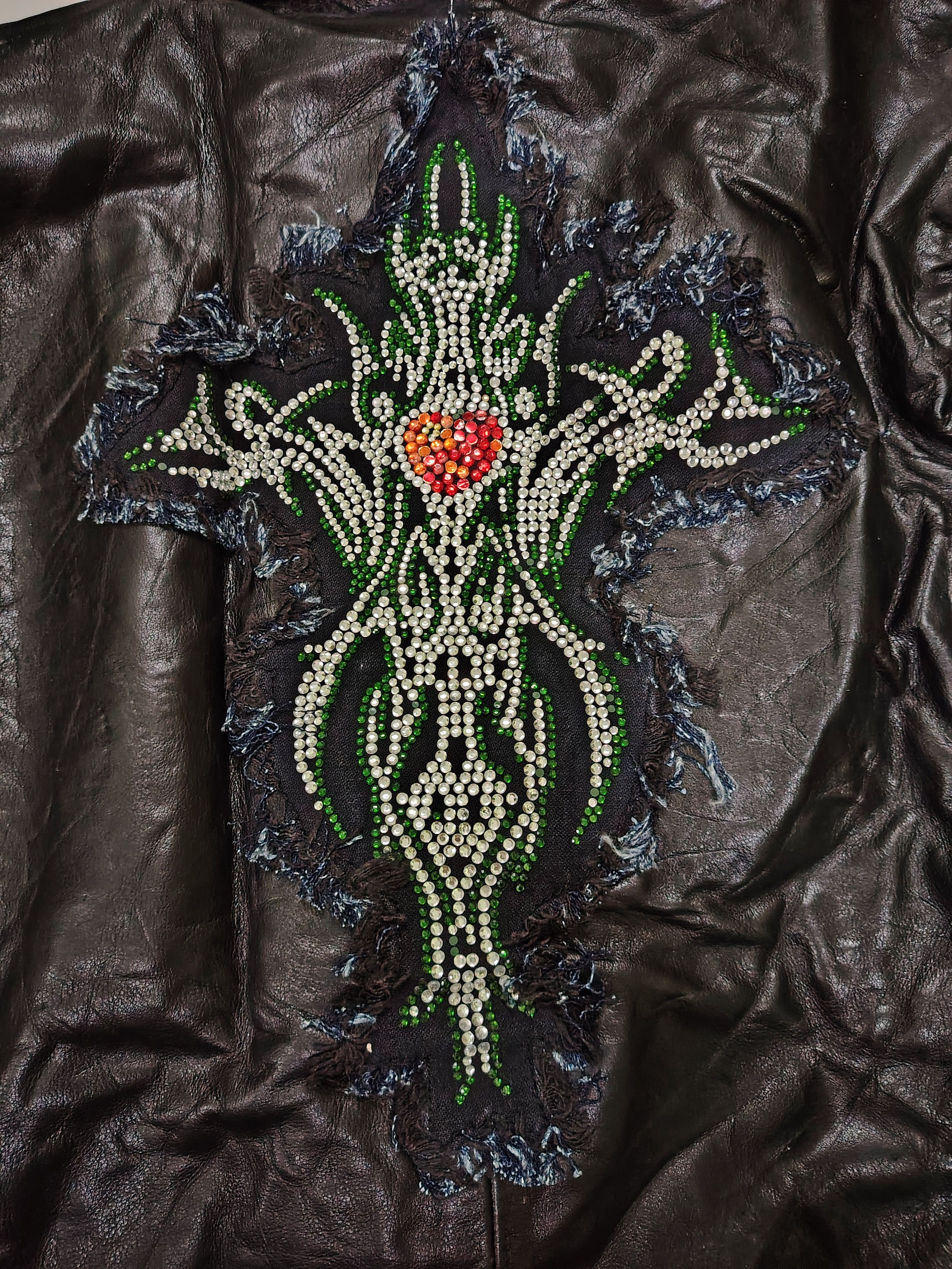 Japanese Brand Handmade Phyton Leather Jacket by EijiKyoto like ChromeHeart Size US M / EU 48-50 / 2 - 24 Thumbnail