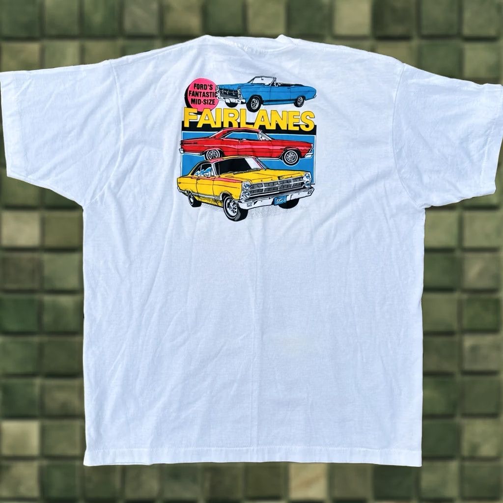 Vintage VINTAGE 90s Ford Fairlane Car T Shirt XXL USA Single Stitch Muscle Car Tee Size US XXL / EU 58 / 5 - 1 Thumbnail