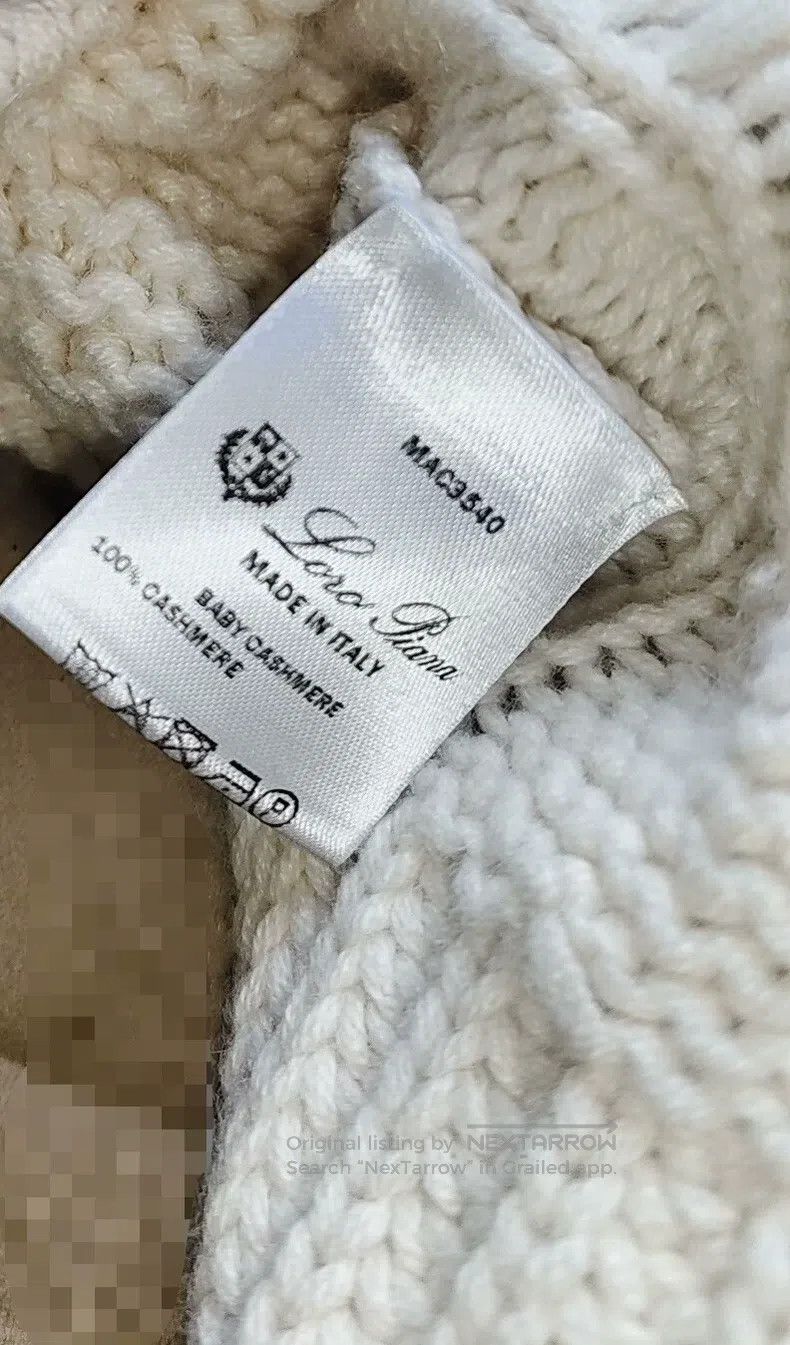 Loro Piana Loro Piana High-neck cashmere sweater, ivory white, classi Size XS / US 0-2 / IT 36-38 - 6 Thumbnail