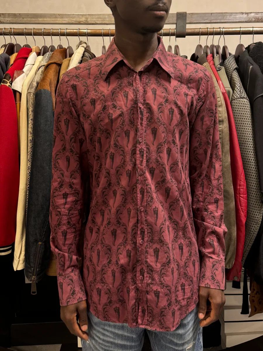 Dolce & Gabbana 2010s Dolce & Gabbana Red & Black Devil Shirt Size US M / EU 48-50 / 2 - 1 Thumbnail