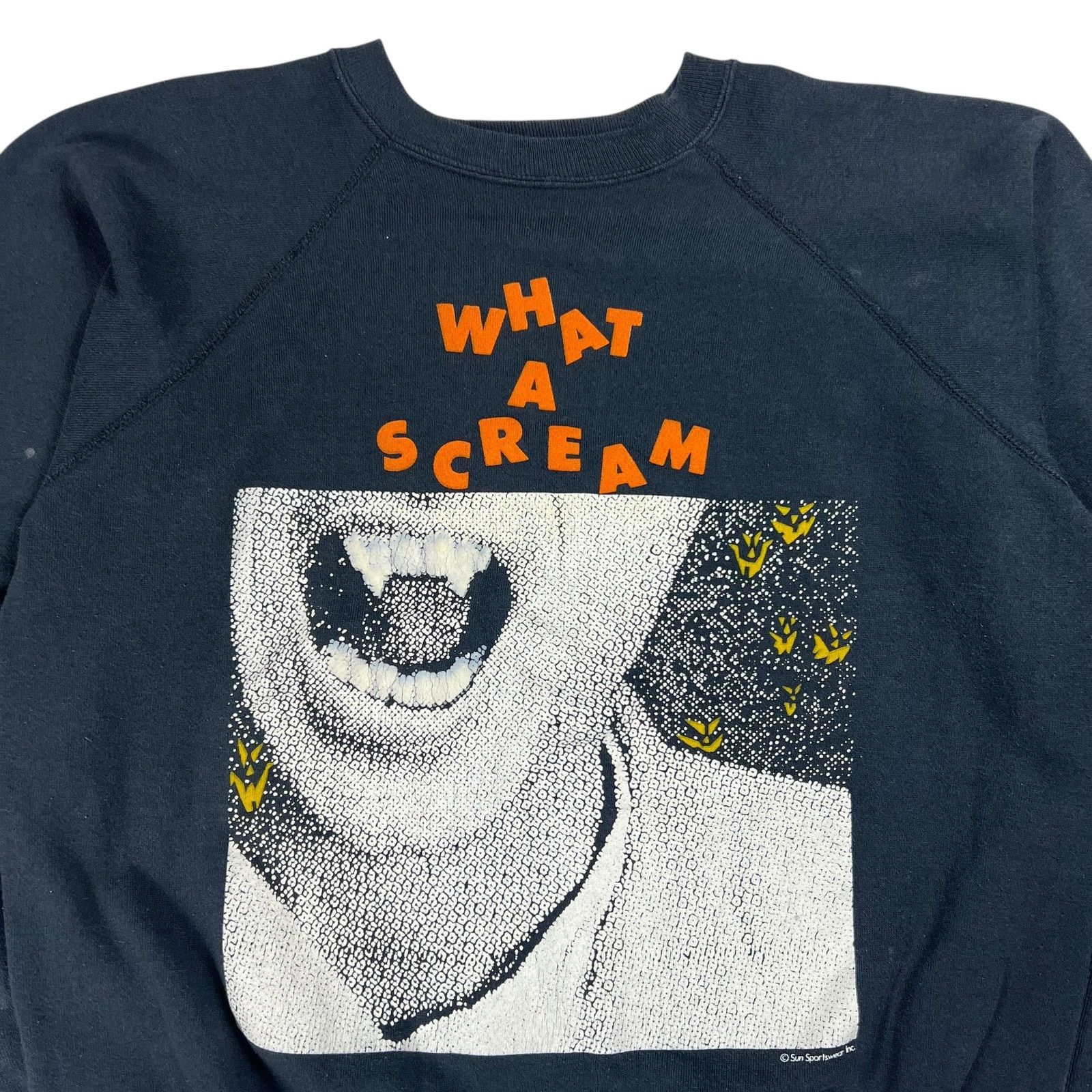 Vintage Vintage 80s WHAT A SCREAM Halloween spooky vampire crewneck Size US M / EU 48-50 / 2 - 2 Thumbnail
