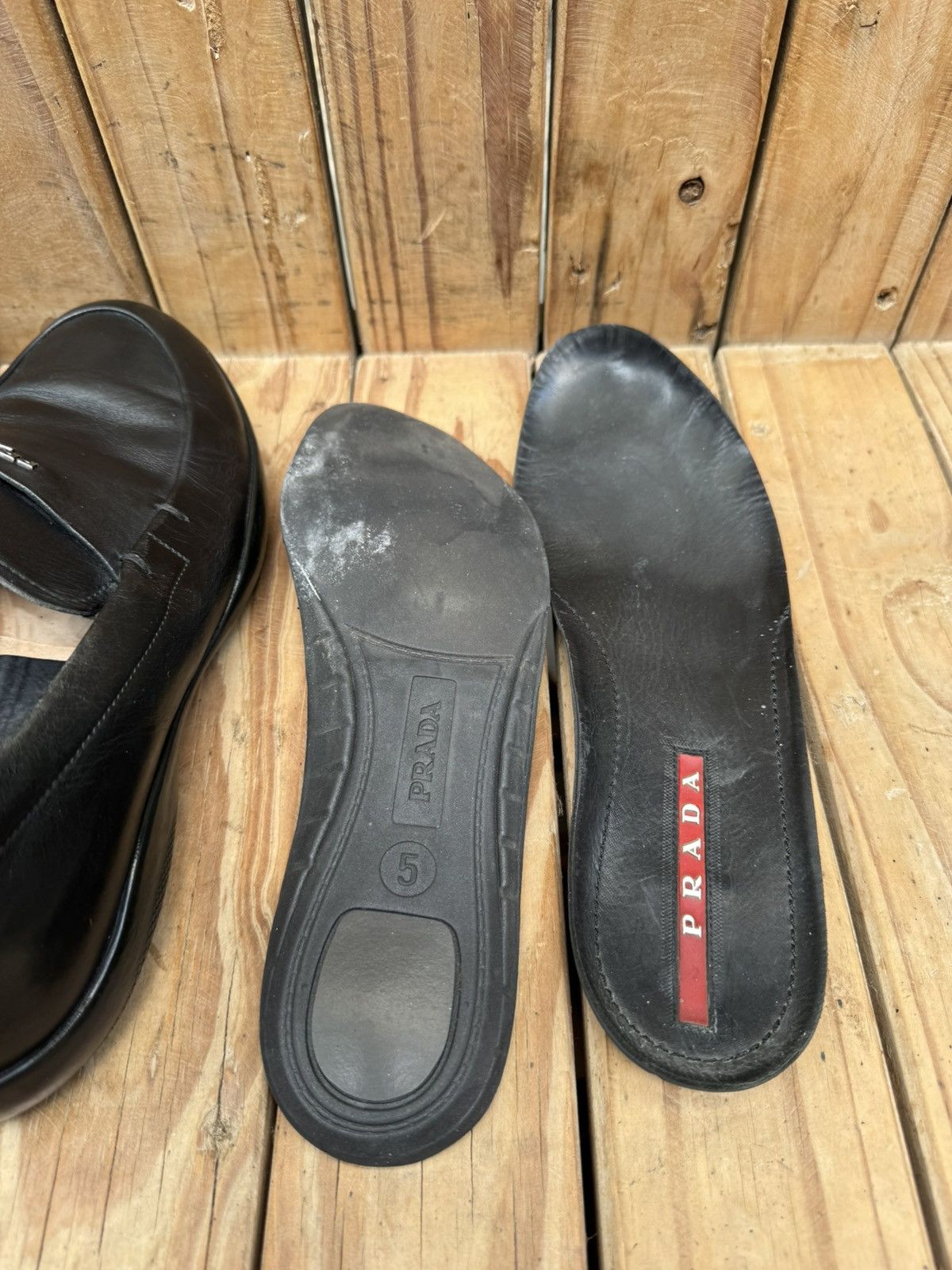 Prada Prada Men’s Penny black Leather Loafers Size Uk 5 USA 6 Size US 6 / EU 39 - 16 Thumbnail