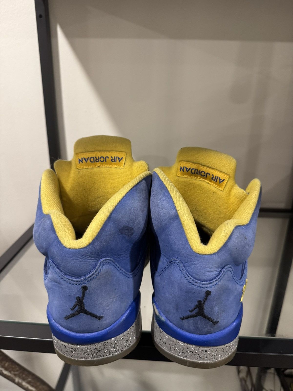 Jordan Brand Nike Air Jordan 5 Laney Varsity Royal JSP Blue Yellow Size US 8 / EU 41 - 4 Thumbnail