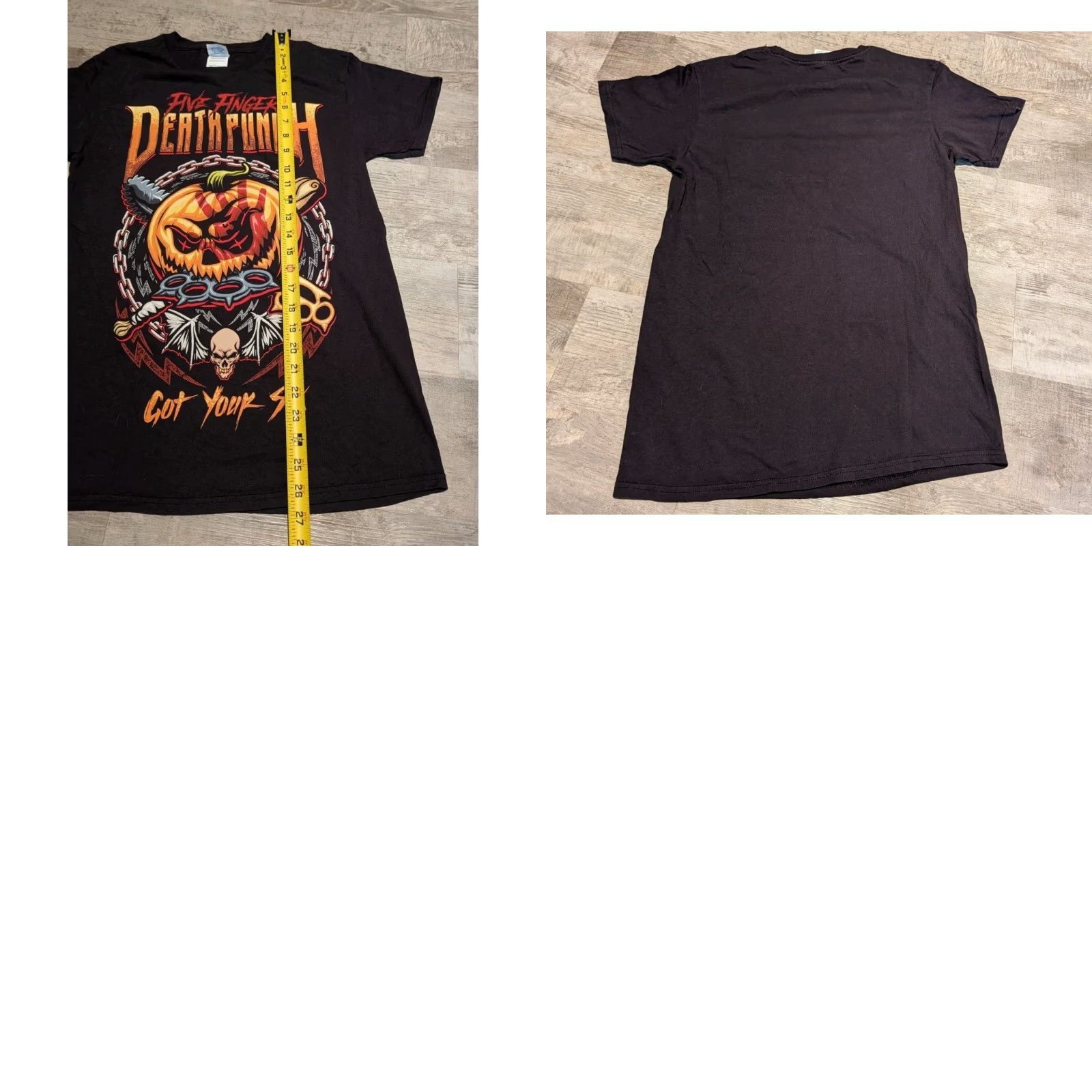 Delta Delta Shirt Unisex Adult Small Black Five Finger Death Punch Got Your Six Halloween Tour Graphic Print Rock Metal Size S / US 4 / IT 40 - 8 Thumbnail