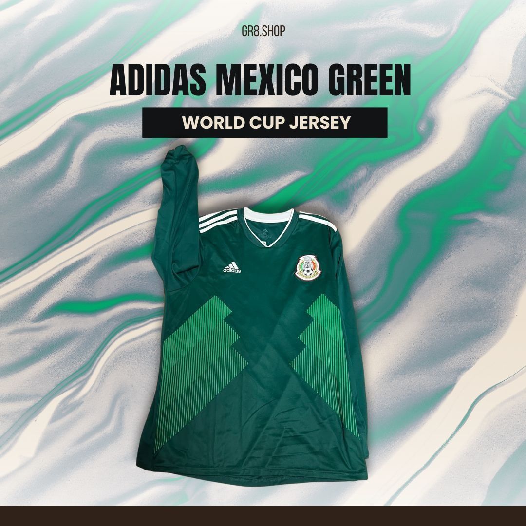 Adidas Adidas Mexico World Cup Jersey – Green Soccer Shirt – Size X Size US XL / EU 56 / 4 - 1 Thumbnail