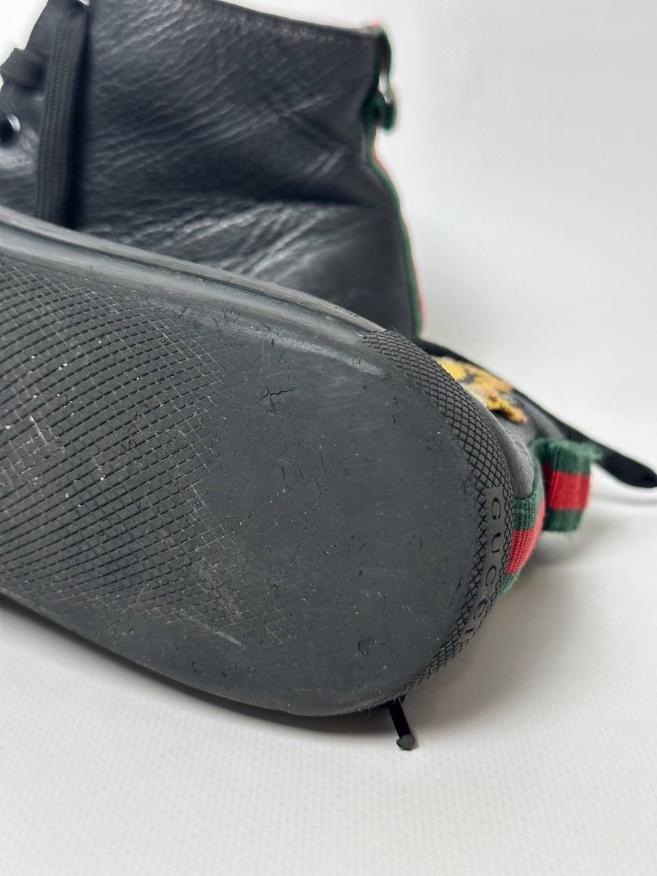 Gucci Gucci Tiger Head Leather High-Top Shoes Size US 8.5 / EU 41-42 - 14 Thumbnail