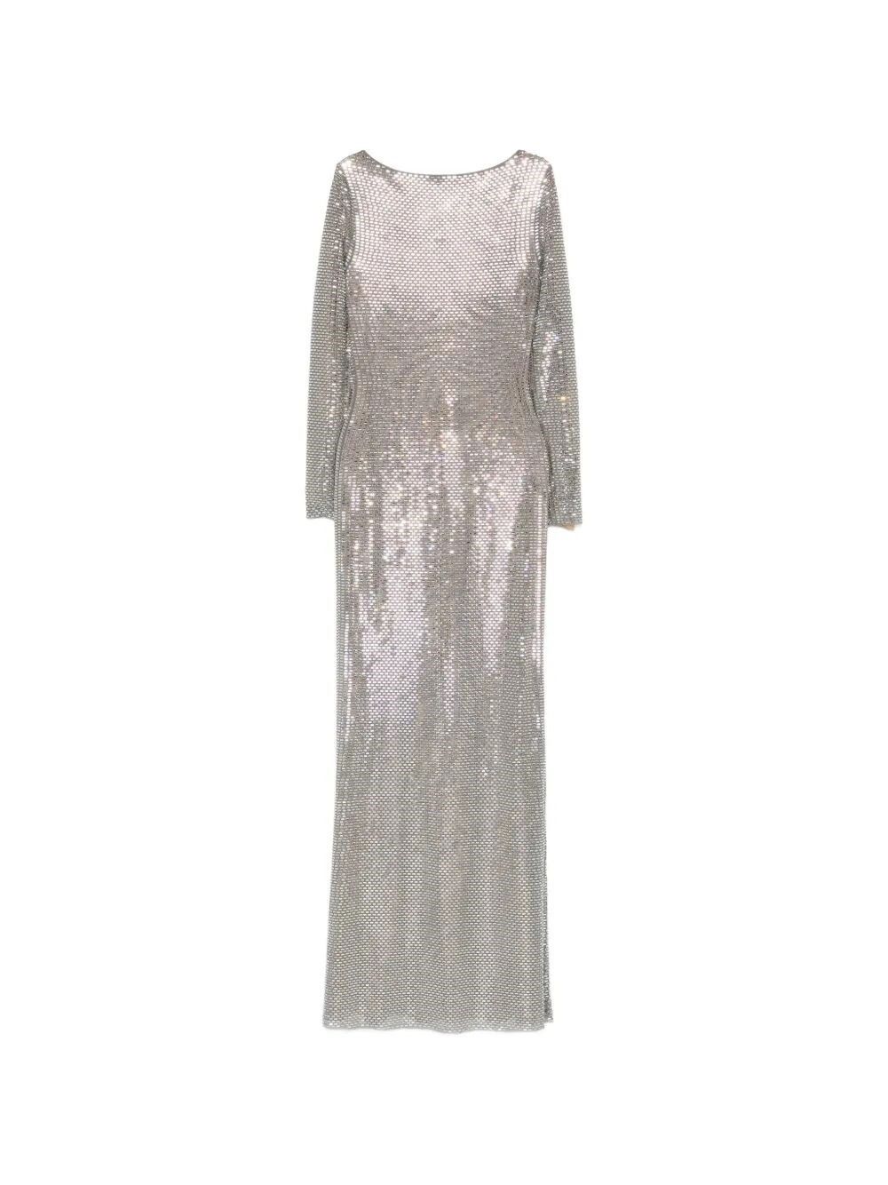 Self-Portrait Rhinestone Long Sleeve Maxi Dress Size M / US 6-8 / IT 42-44 - 1 Thumbnail