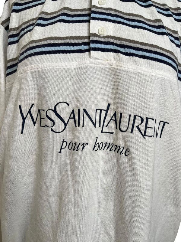 Yves Saint Laurent YVES SAINT LAURENT POUR HOMME STRIPED POLO SHIRT – SIZE XXL Size US XXL / EU 58 / 5 - 5 Thumbnail