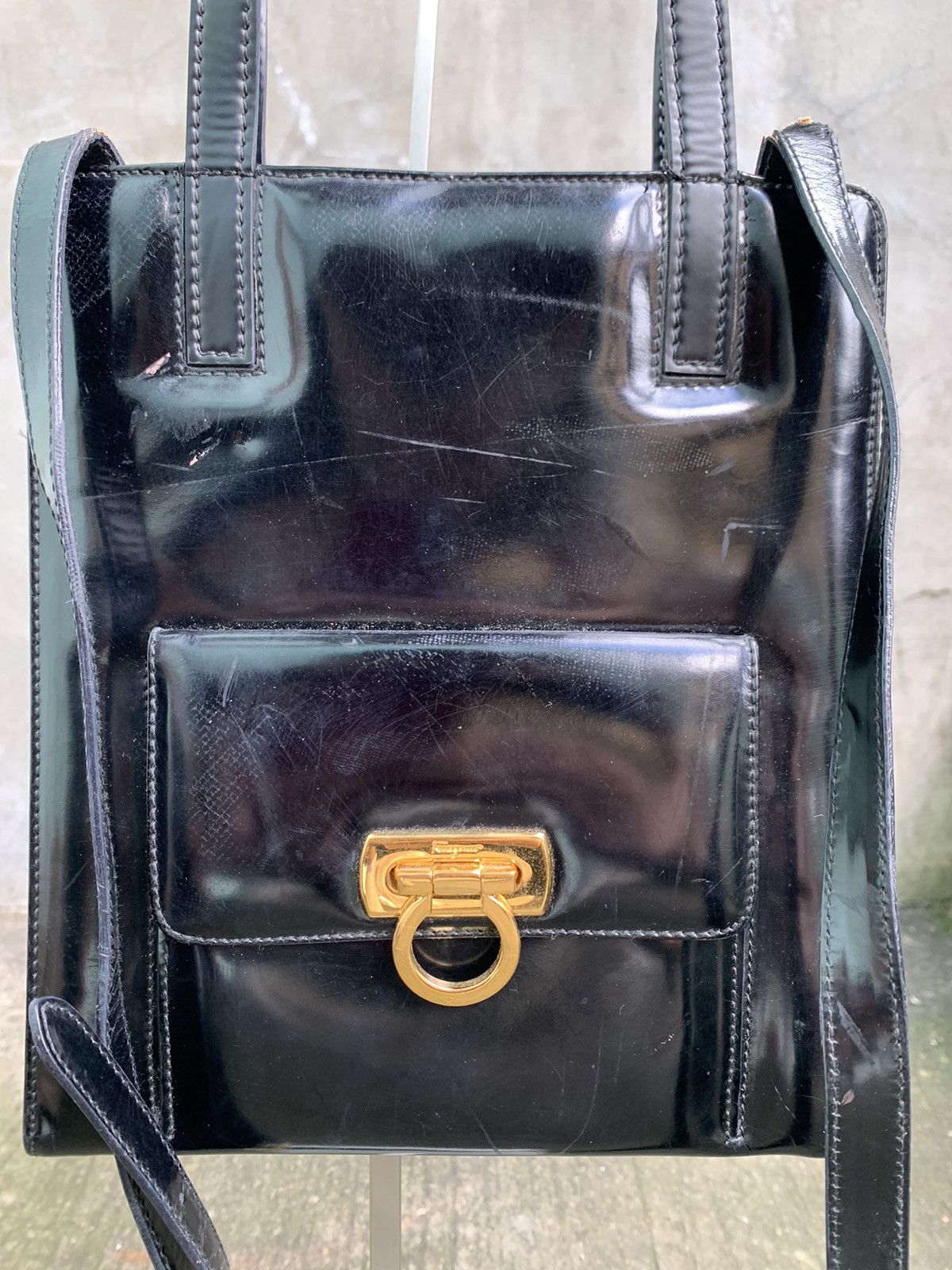 Salvatore Ferragamo 2 Way Gancini Shoulder Bag Size ONE SIZE - 2 Thumbnail