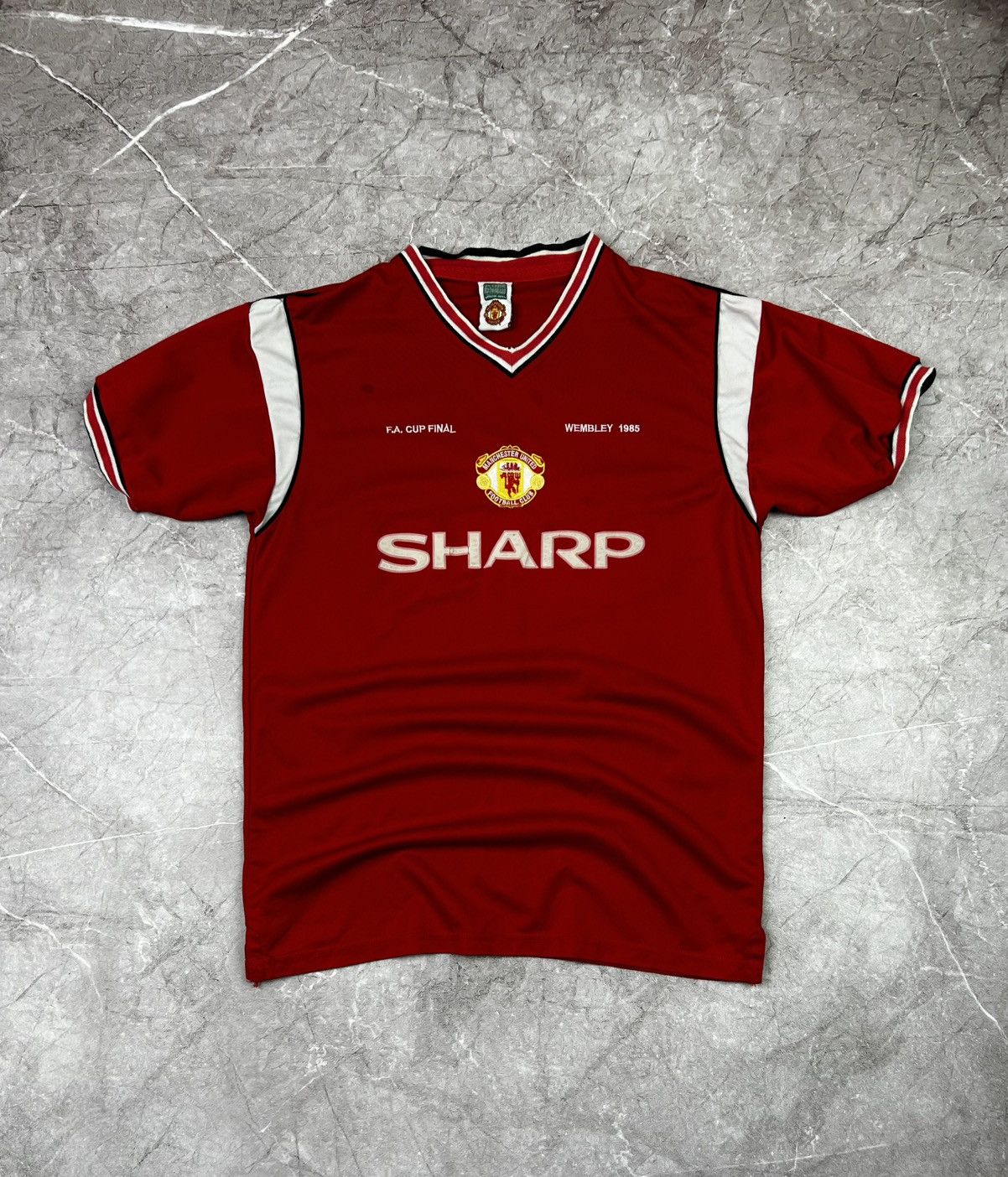 Adidas × Vintage Vintage Manchester United Scora Draw Jersey 90s Size US M / EU 48-50 / 2 - 1 Thumbnail