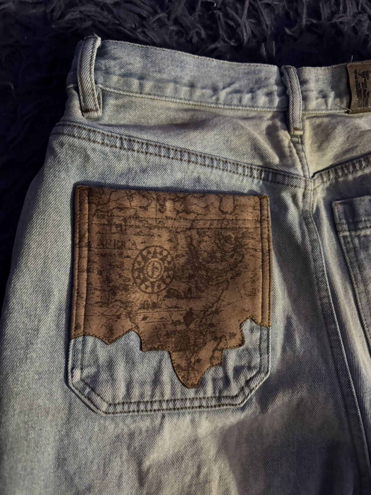 Birth of Royal Child BIRTH OF A ROYAL CHILD DIRTY WASHED BAGGY JEANS Size US 30 / EU 46 - 7 Thumbnail