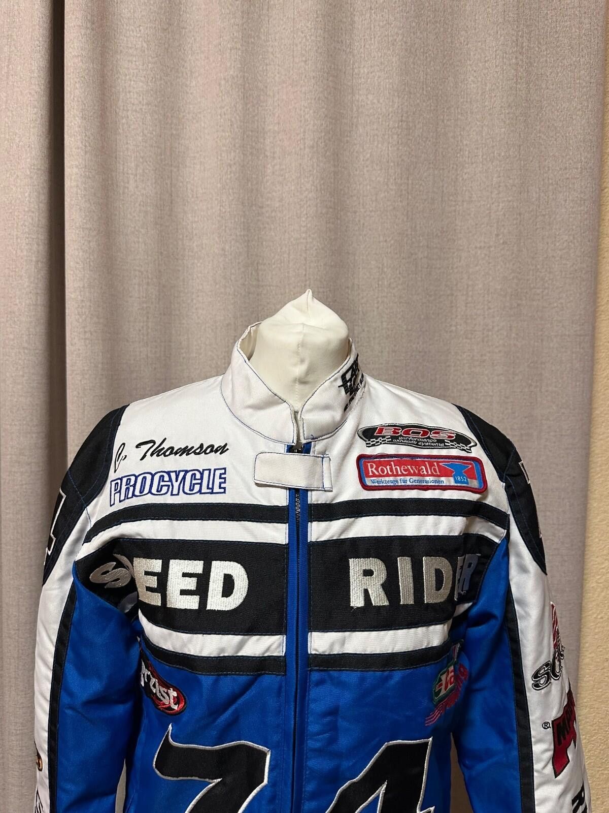 Other Vintage Fast Lane Speed Freak Moto Racing Sport Biker Jacket Size US XS / EU 42 / 0 - 2 Thumbnail