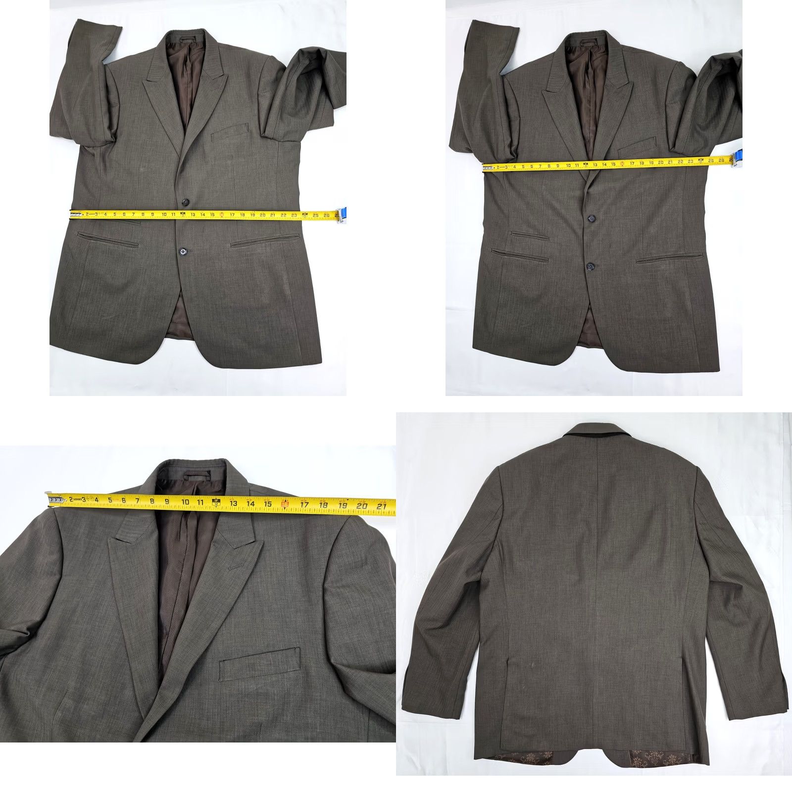 Vintage VINTAGE Steve Harvey Celebrity Edition Sultan Suit Men 48L / 42L Brown 2 Piece Inseam 29.5" | Navy? Size 48L - 8 Thumbnail