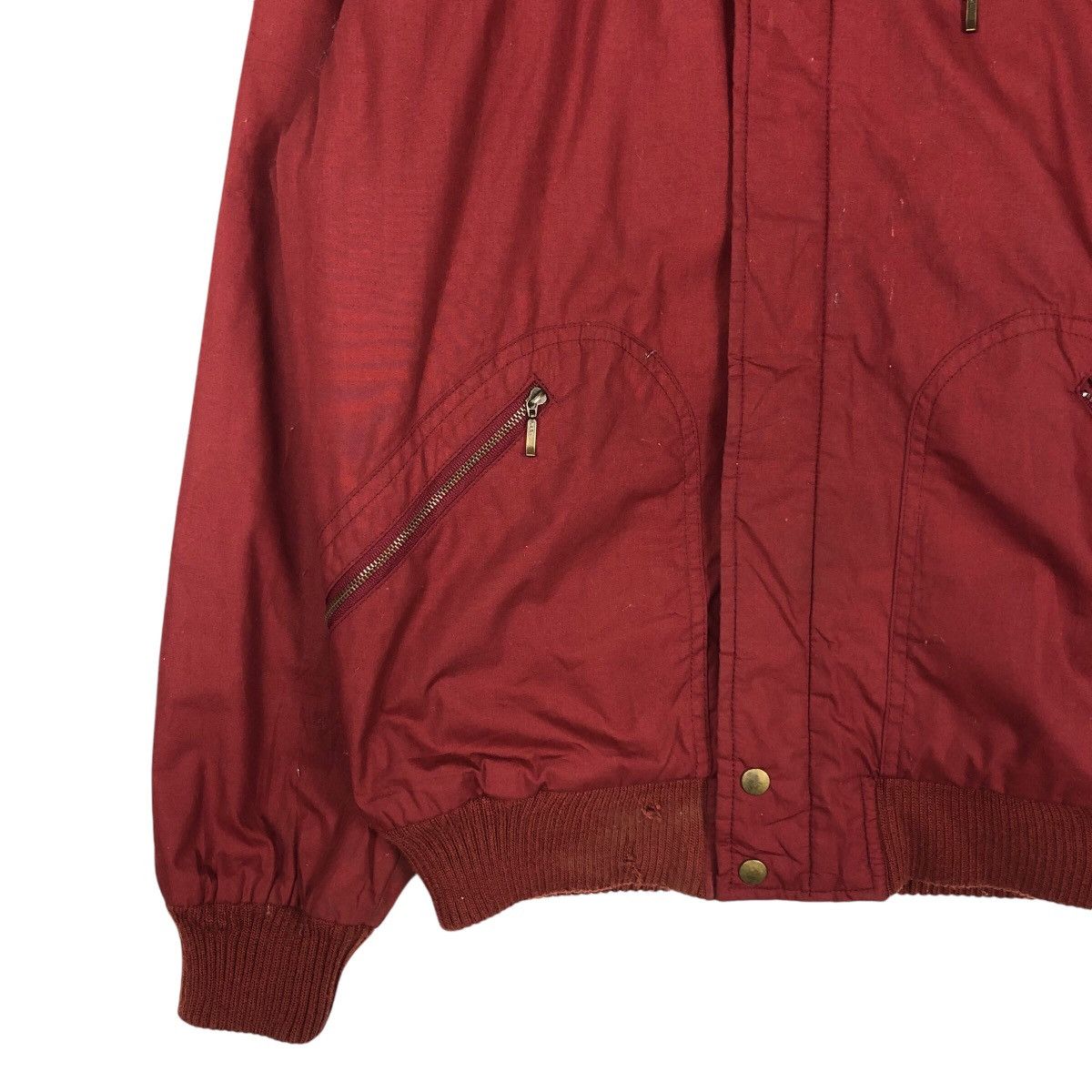 Japanese Brand × Vintage 📌Vintage Suede Bomber Jacket Zipper Inspire Issey Miyake Size US M / EU 48-50 / 2 - 5 Thumbnail