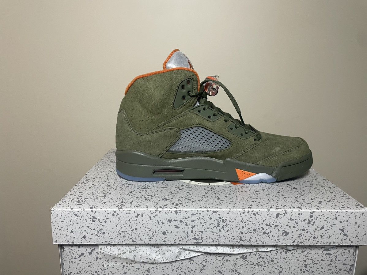 Jordan Brand × Nike Air Jordan 5 retro Olive Size US 9 / EU 42 - 7 Thumbnail