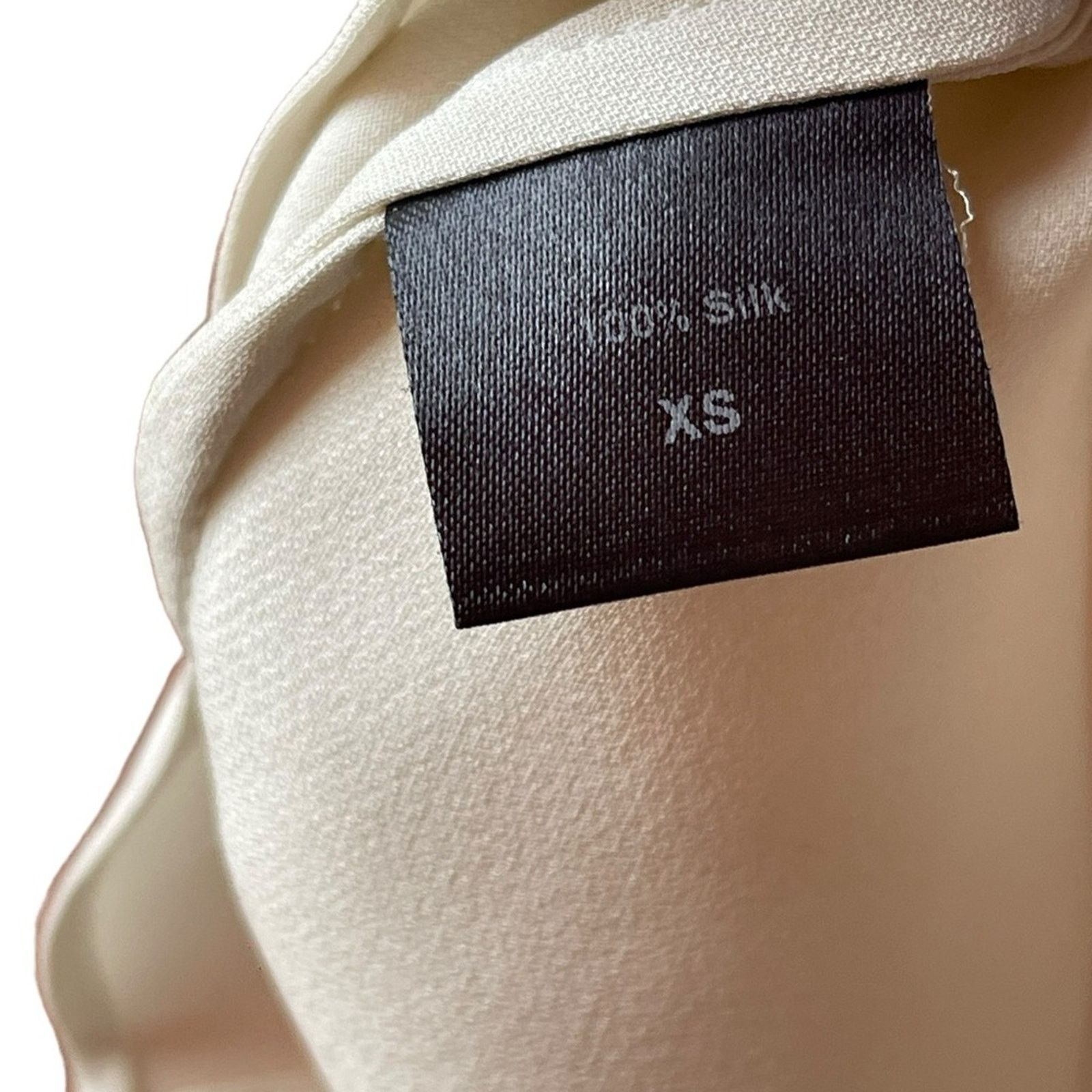 Other Jenni Kanye blouse White 100% Silk Sleeveless Top, Women XS Size XS / US 0-2 / IT 36-38 - 7 Thumbnail