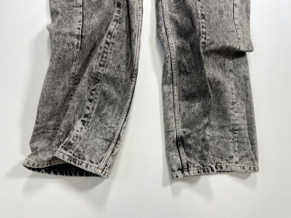 Y/Project S/S 23 ‘Wire’ Acid Washed Gray Denim Jeans Size US 34 / EU 50 - 6 Thumbnail
