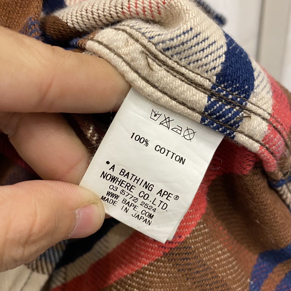 Bape Bape Plaid Button Down L/S Shirt Size S / US 4 / IT 40 - 6 Thumbnail