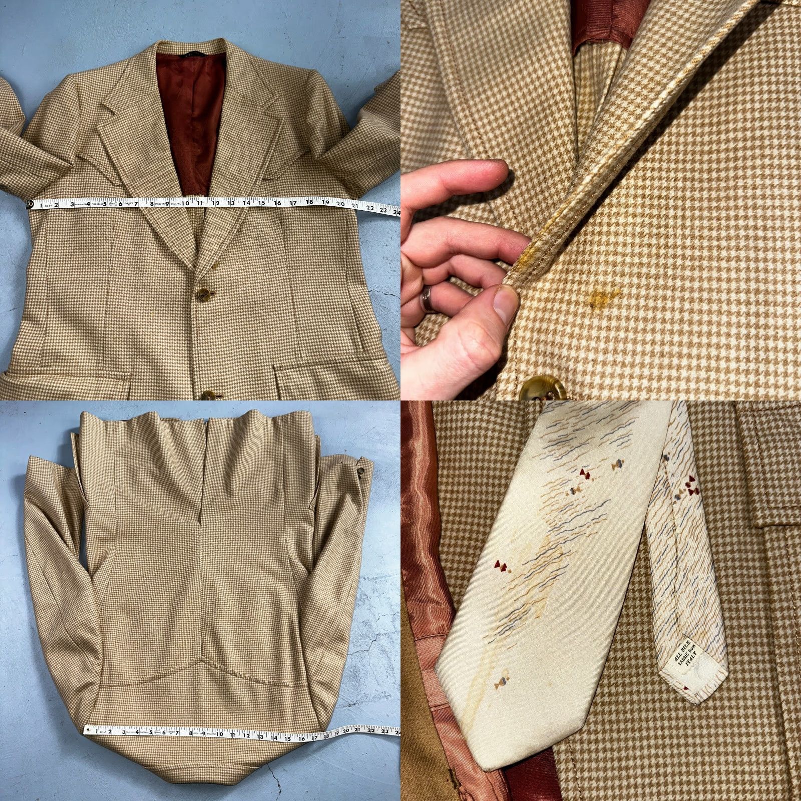 Vintage VINTAGE Cavalier Rockabilly Suit 3PC Brown 1970s Regular Size 40 Jacket 31 Inseam Mens Size 40R - 8 Thumbnail