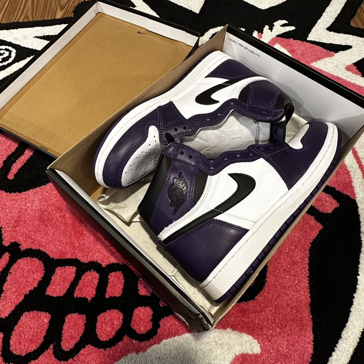 Jordan 1 Retro High Court Purple White