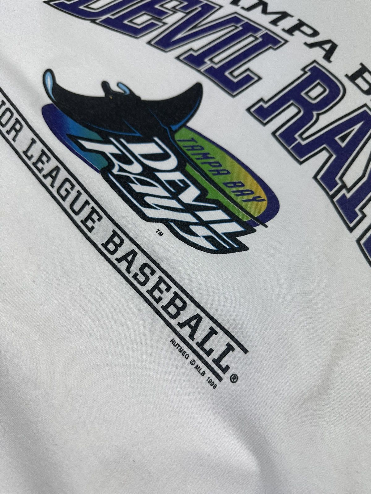 MLB Vintage T-Shirt 1998 Lee X MLB Devil Rays Size US L / EU 52-54 / 3 - 6 Thumbnail